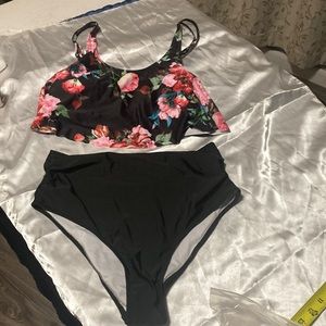Phurro  Bikini Swimsuit high waist Size L
